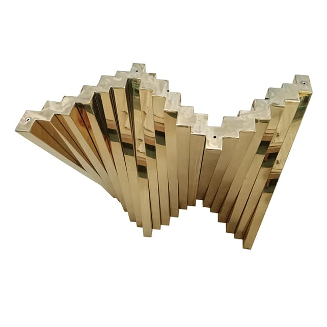 Furniture coated in PVD Titanium Gold coating