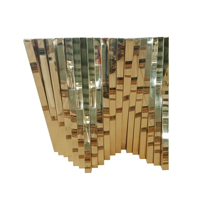 Furniture coated in PVD Titanium Gold coating