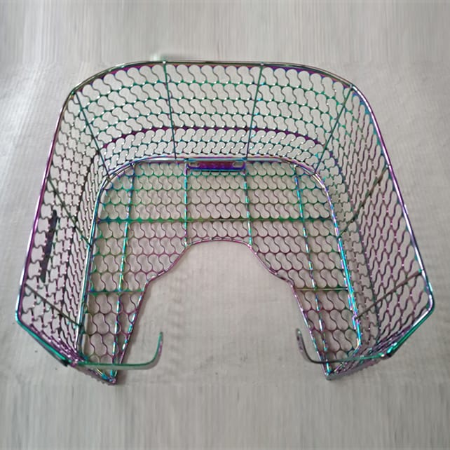 Motor accessories coated in pvd rainbow coating
