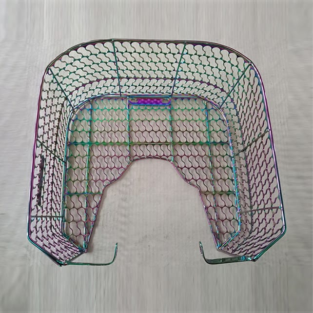 Motor accessories coated in pvd rainbow coating