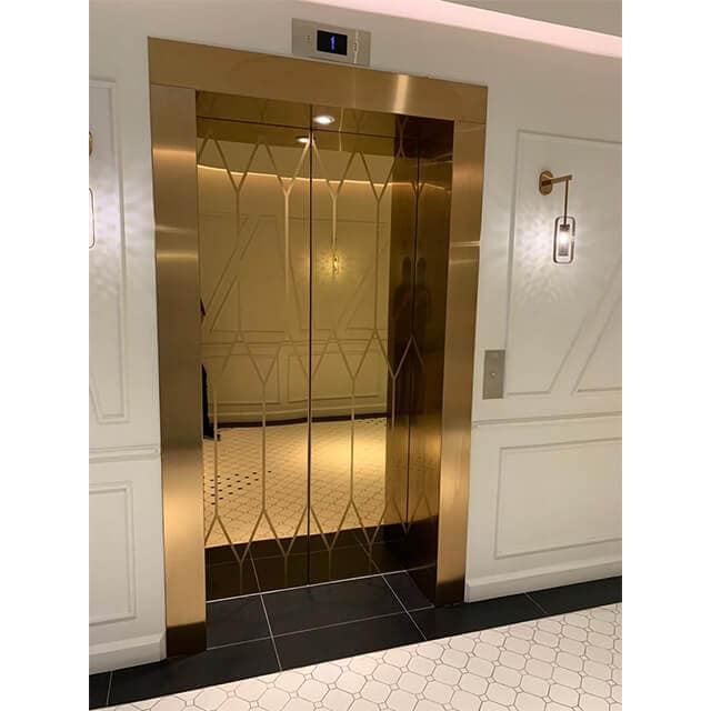 Interior and Exterior decoration in pvd gold color