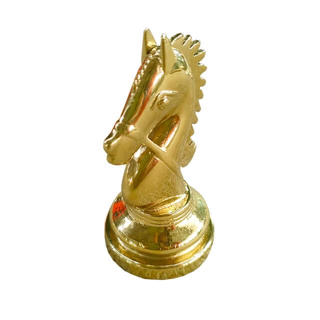 Statue coated in pvd titanium gold coating