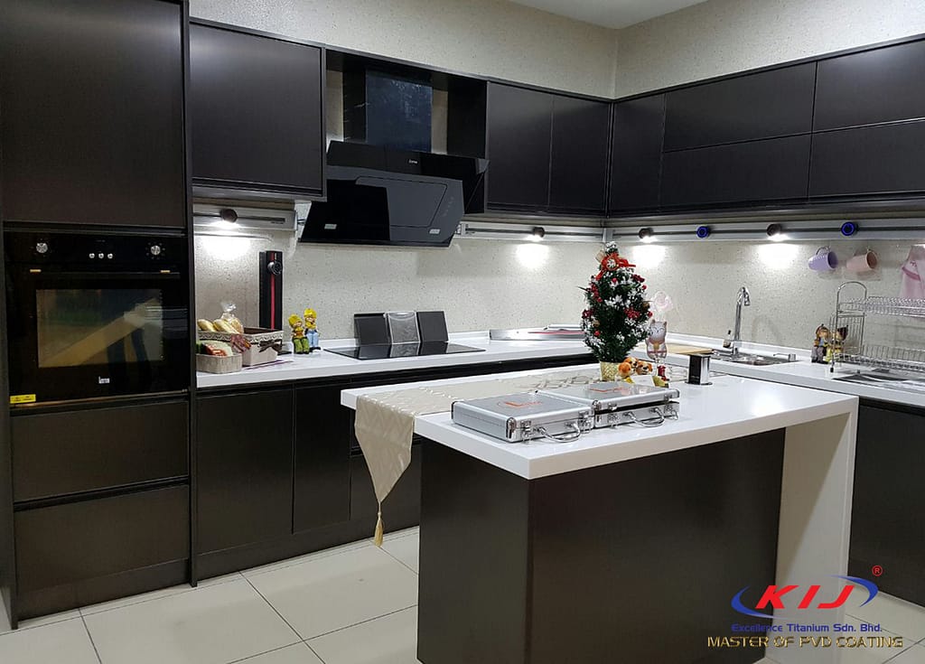 PVD Titanium Black + Anti Finger Print (AFP Matte)