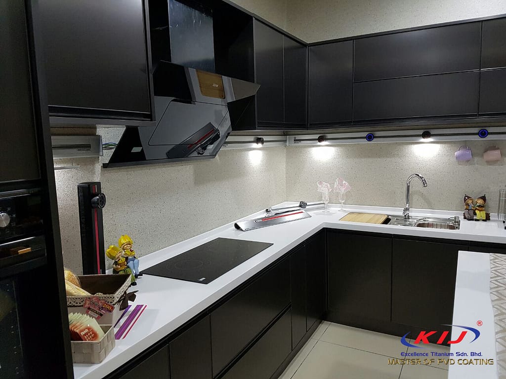 PVD Titanium Black + Anti Finger Print (AFP Matte)