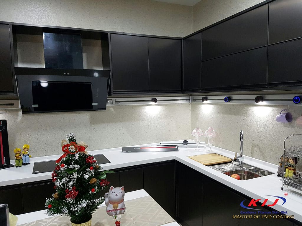 PVD Titanium Black + Anti Finger Print (AFP Matte)