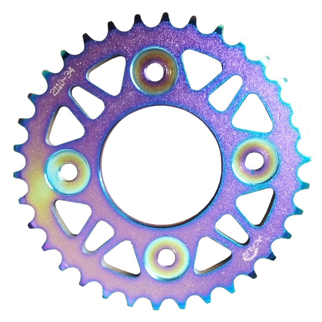 Sprocket in purple color.