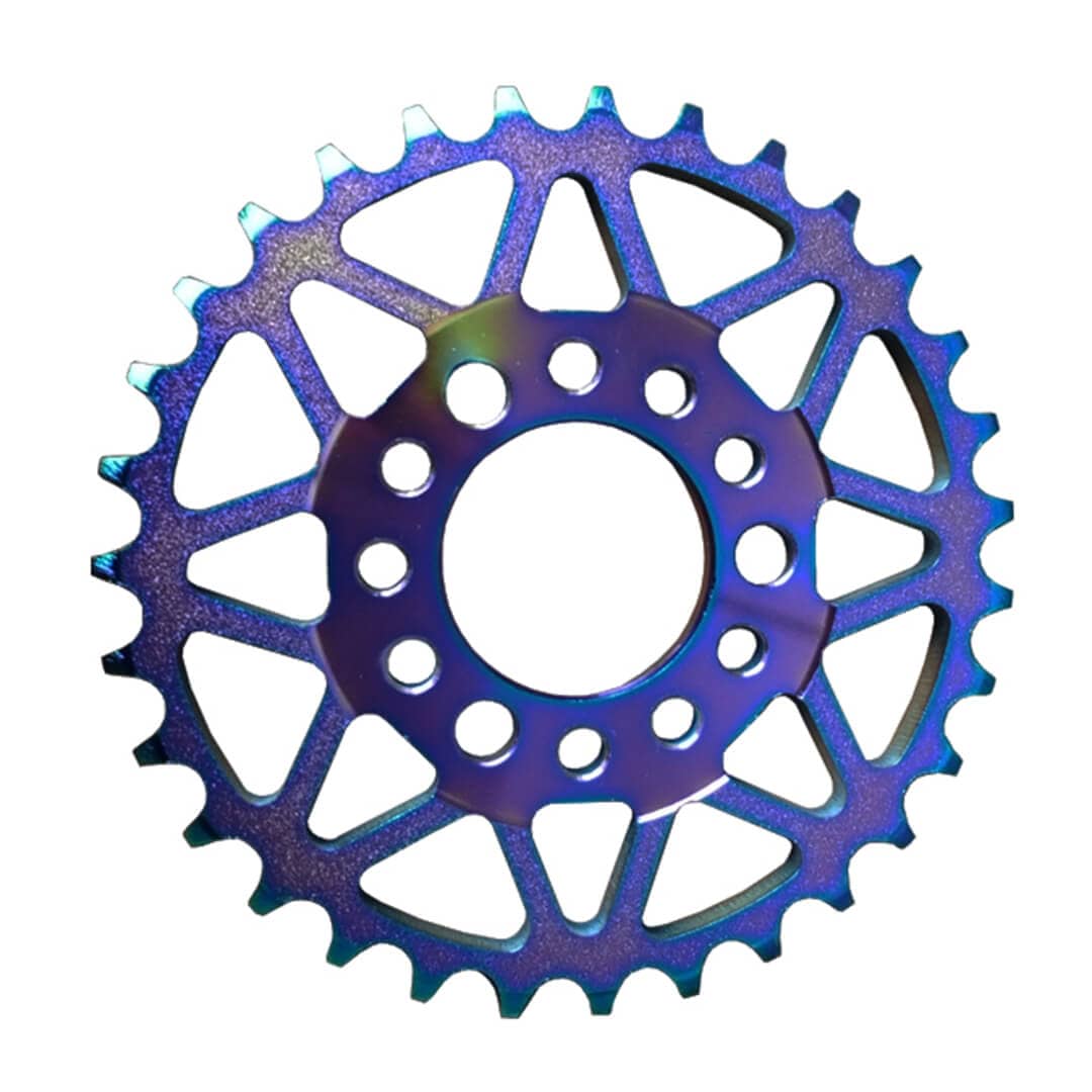 Sprocket in purple color.
