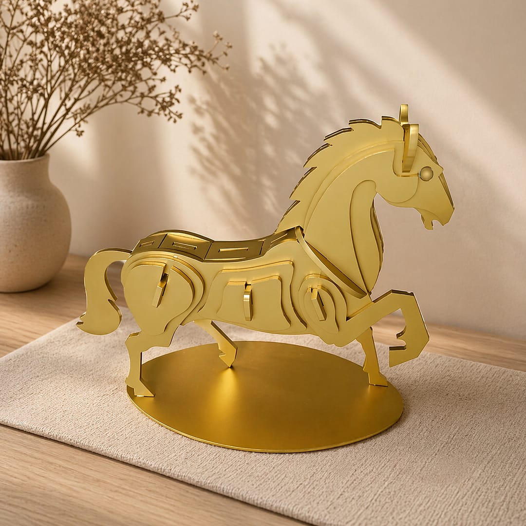 Statue in PVD Titanium Gold Coating