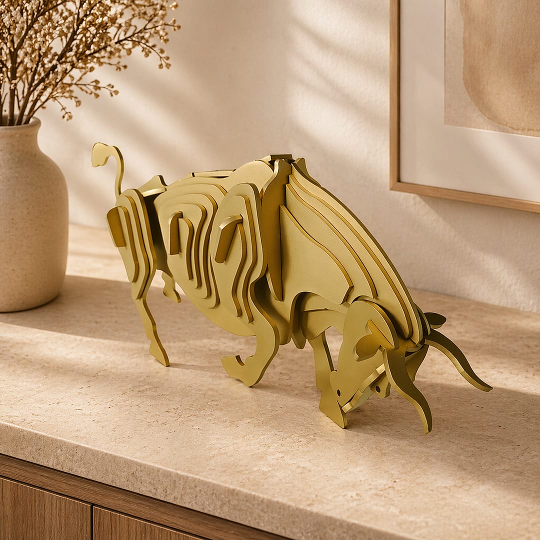 Statue in PVD Titanium Gold Coating
