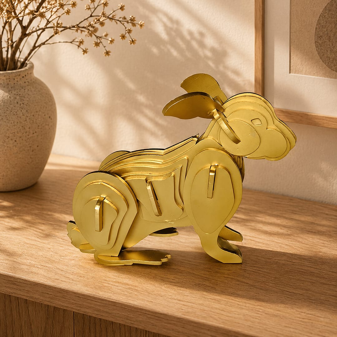 Statue in PVD Titanium Gold Coating