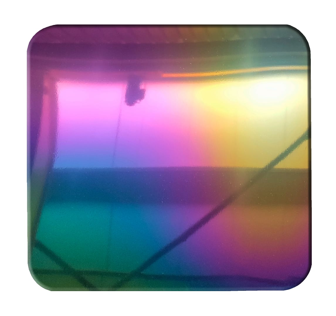 Stainless steel plate in pvd titanium rainbow coating