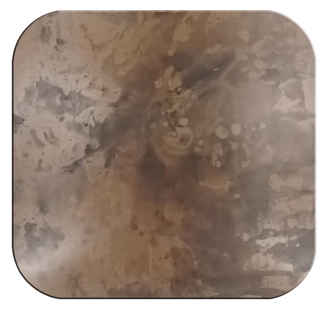 Burnt Finish Stainless Steel Surface (plate)