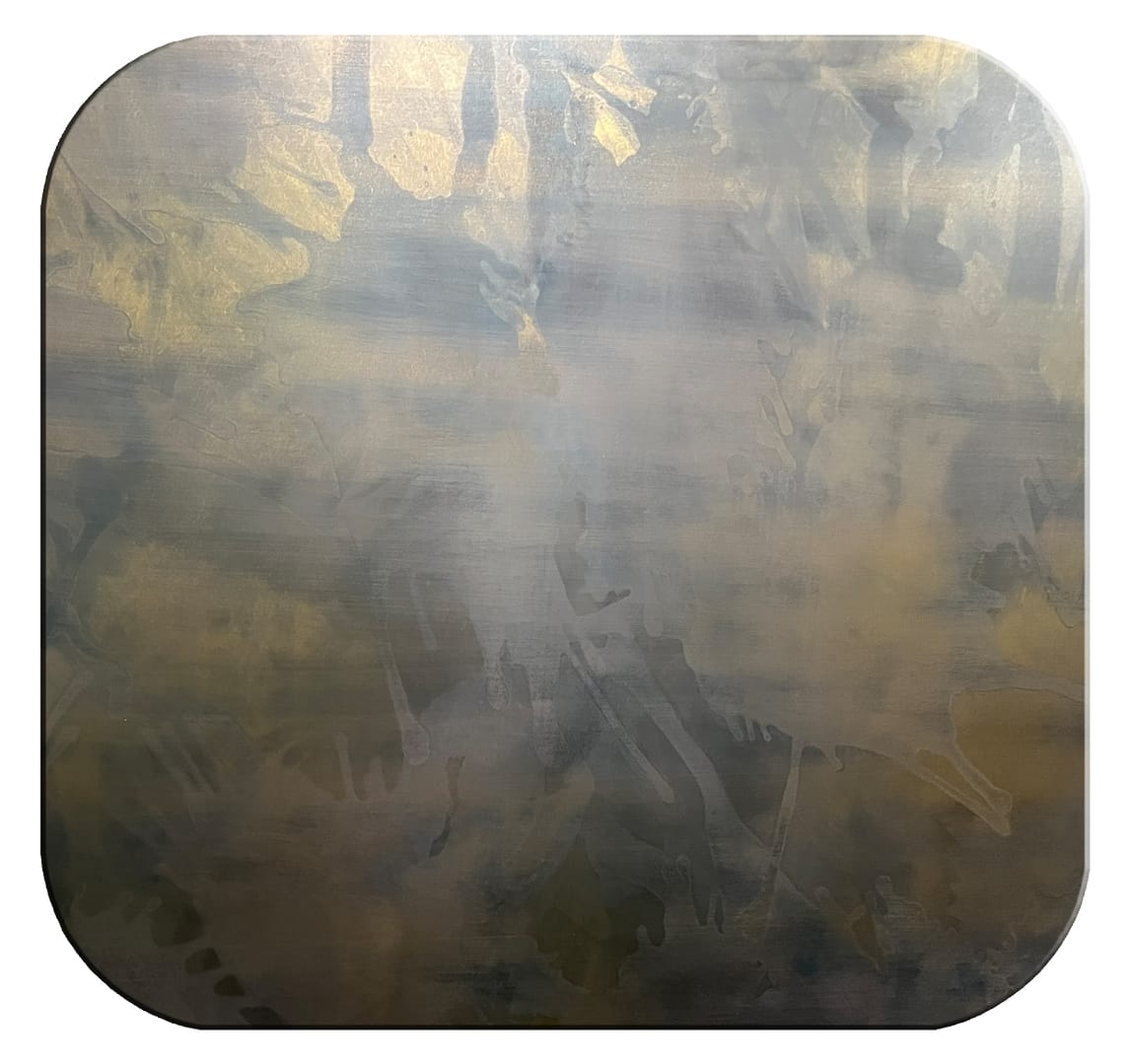 Stainless steel with a distinctive Burnished Patina S finish