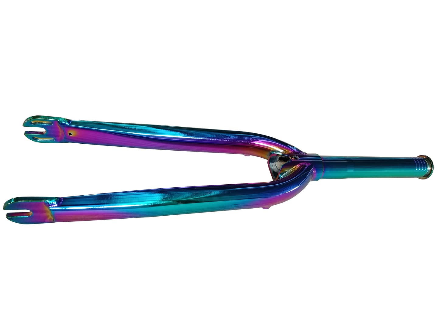 Exhaust coated in PVD Titanium Rainbow Coating