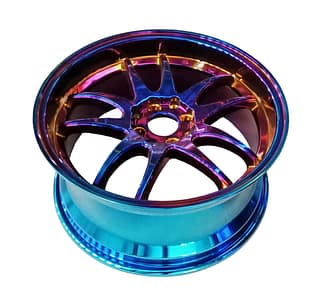 PVD Coating in rainbow color