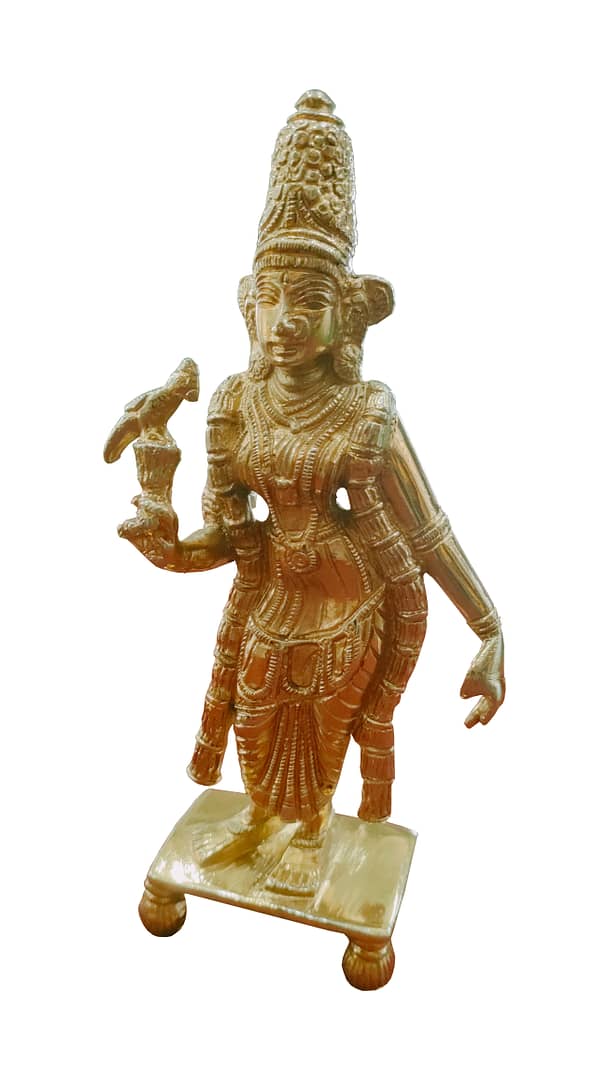 Statue coated in gold color