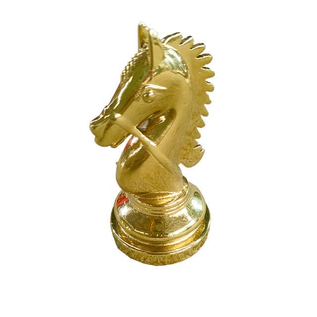 Statue coated in pvd titanium gold coating