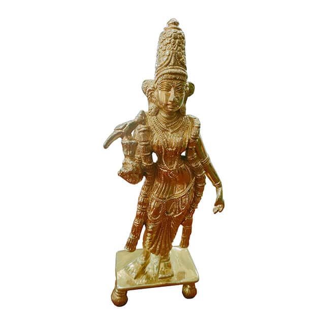 Statue coated in pvd gold color