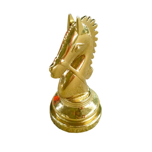 Statue coated in pvd titanium gold coating