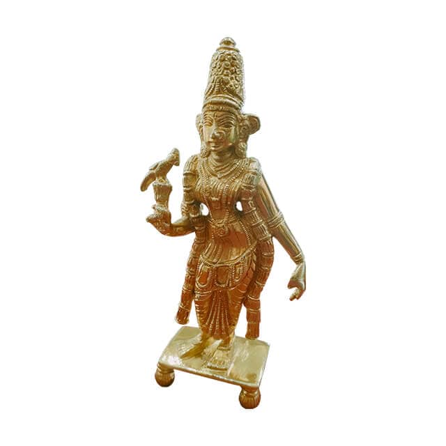 Statue coated in pvd gold color