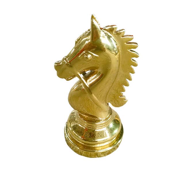 Statue coated in pvd titanium gold coating