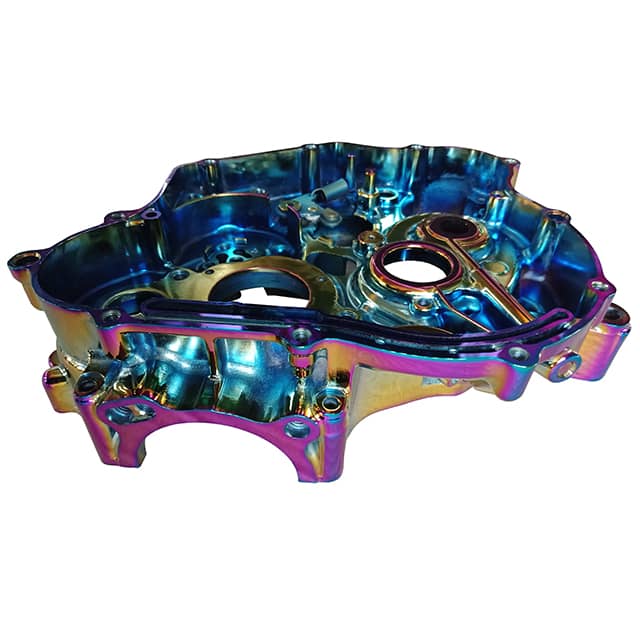 Automotive accessories coated in pvd rainbow coating