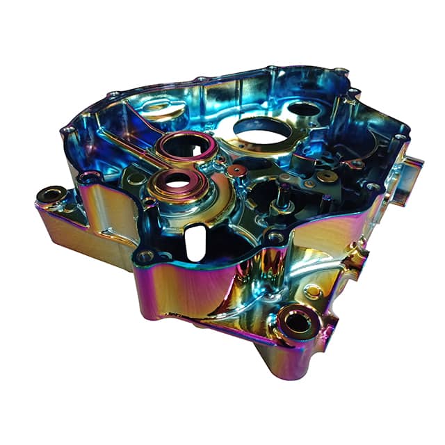 Automotive accessories coated in pvd rainbow coating