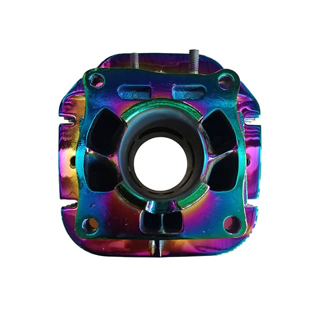 Automotive accessories coated in pvd rainbow coating