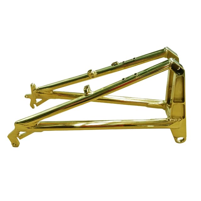 Bicycle parts in gold color