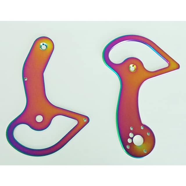 Accessories coated in PVD Titanium Rainbow Coating