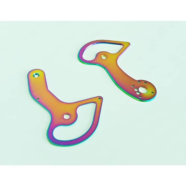 Accessories coated in PVD Titanium Rainbow Coating