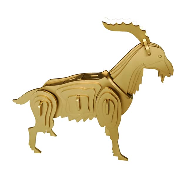 Statue in gold color.