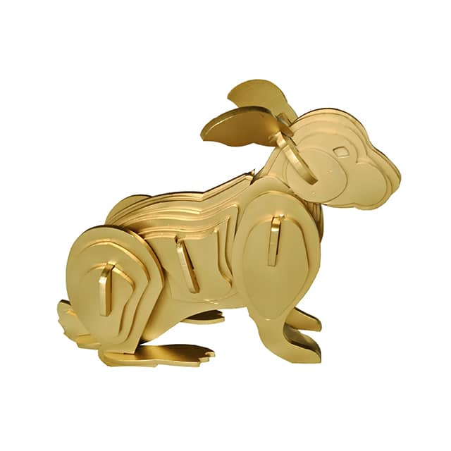 Statue in gold color.