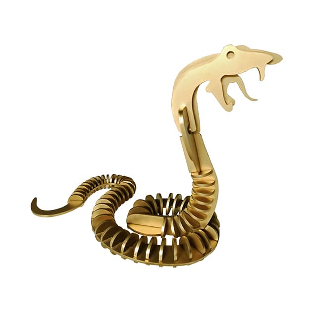 Statue in gold color.