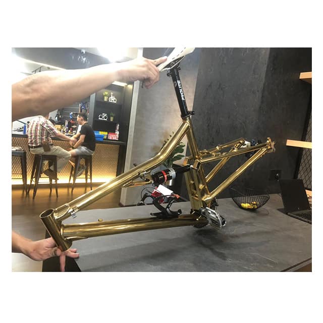Bicycle parts in gold color