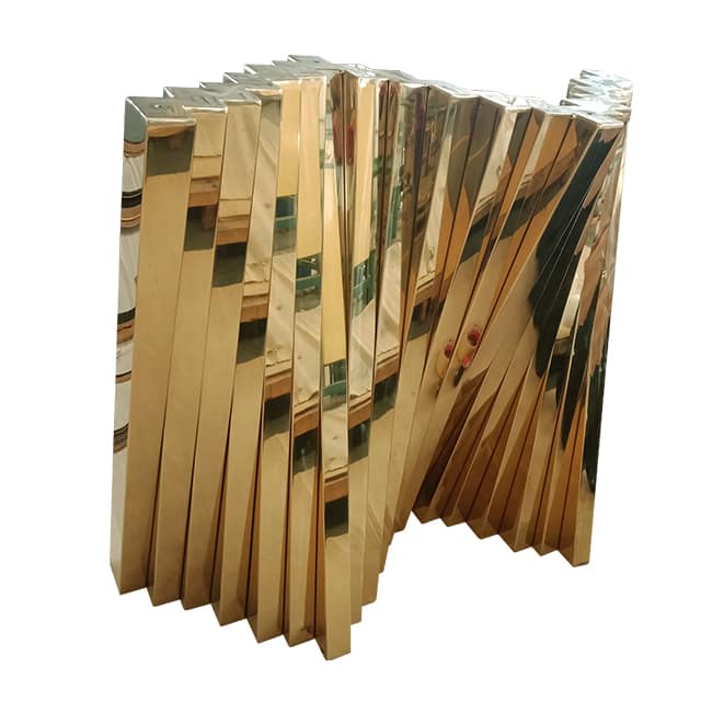 Furniture coated in PVD Titanium Gold