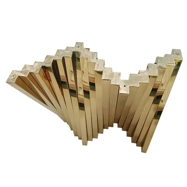 Furniture coated in PVD Titanium Gold