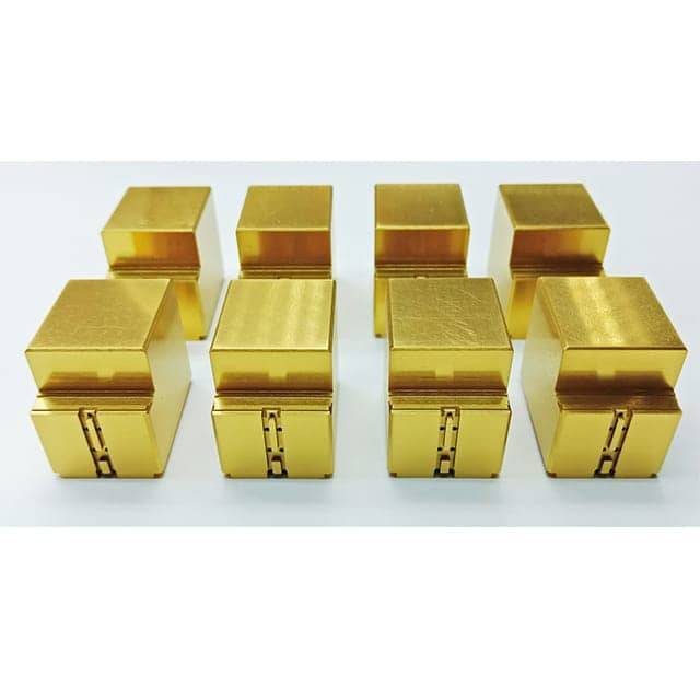 Custom tools in titanium nitride coating.