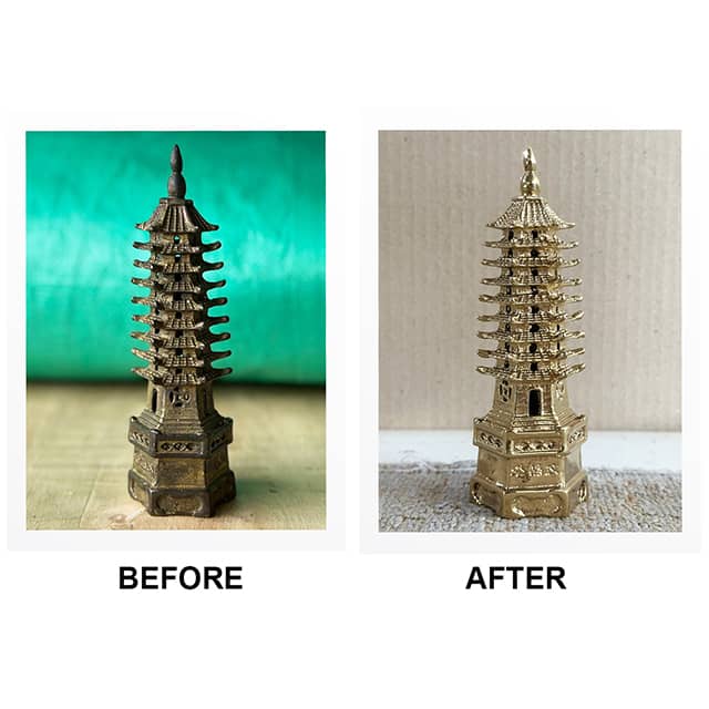 Polishing service for statue