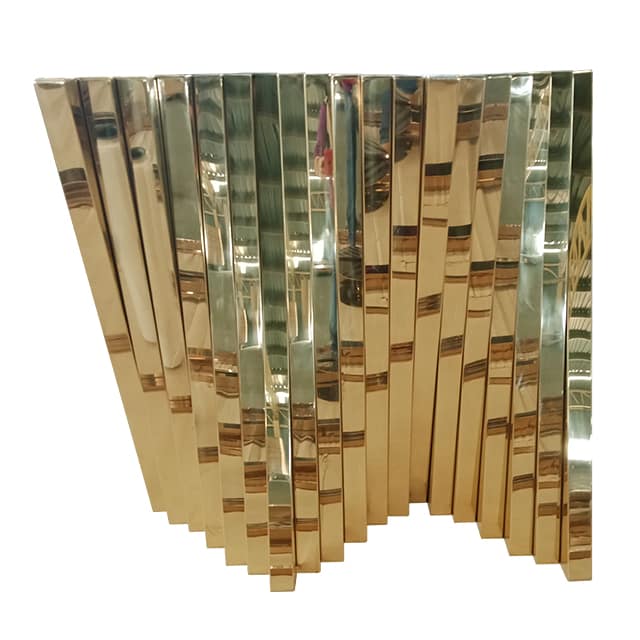 Furniture coated in PVD Titanium Gold