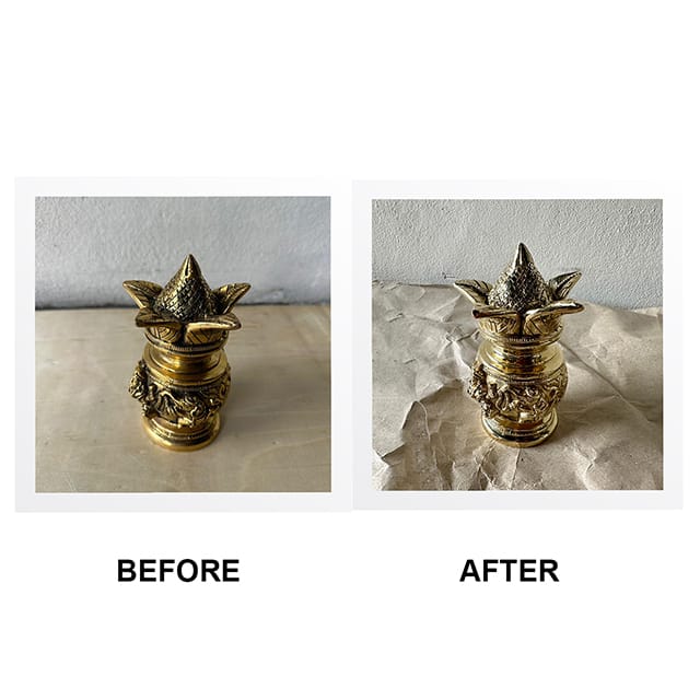 Polishing service for statue
