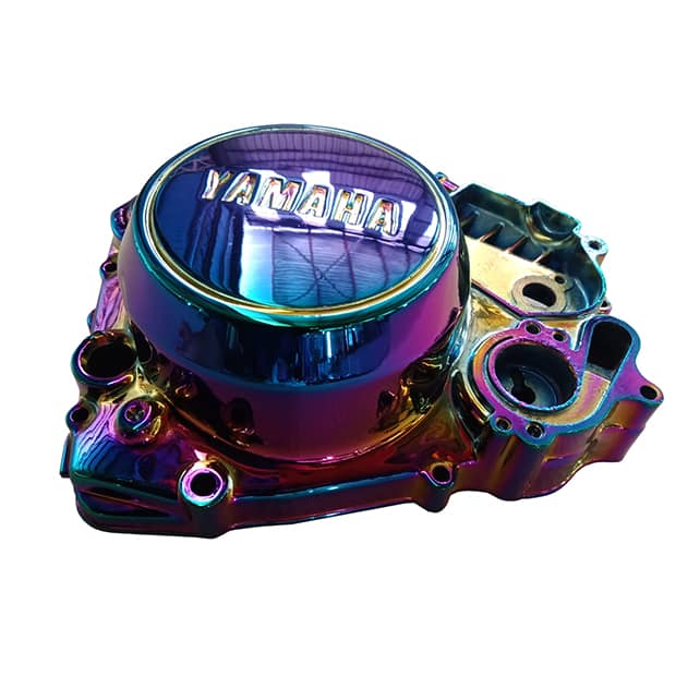 Motorcycle parts in PVD Titanium Rainbow coating
