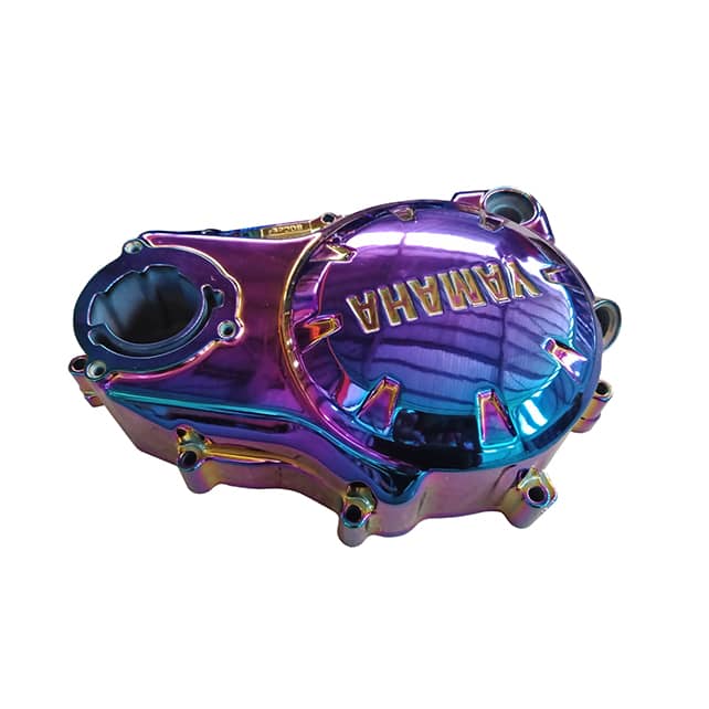 Motorcycle parts in PVD Titanium Rainbow coating