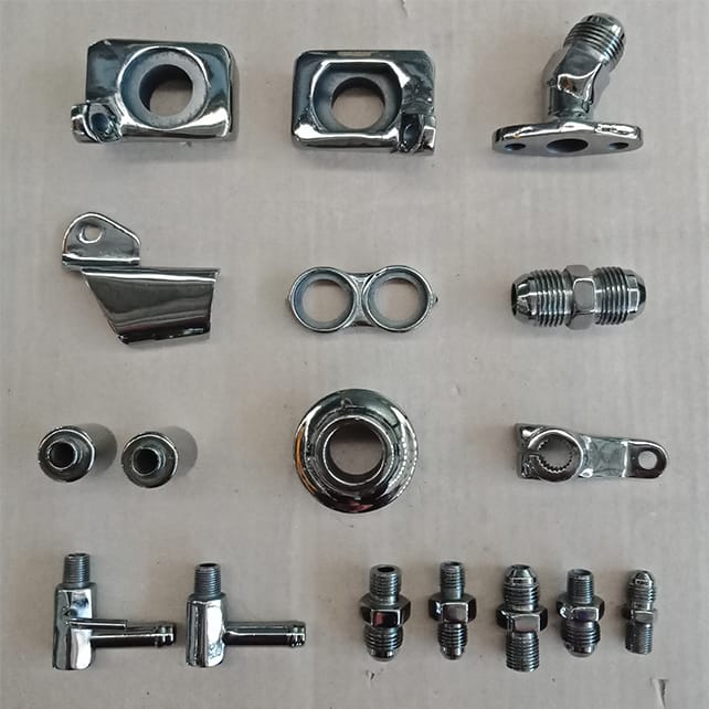 Motor accessories with titanium black PVD coating