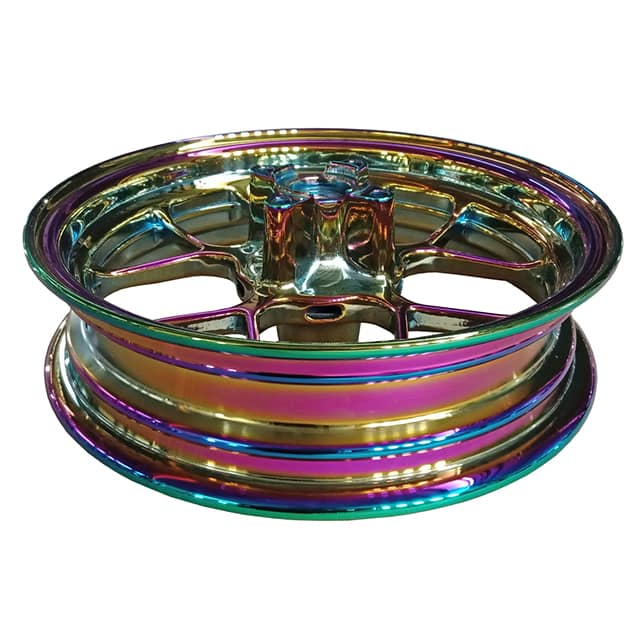 Rims stand out with professional PVD Titanium Rainbow Coating