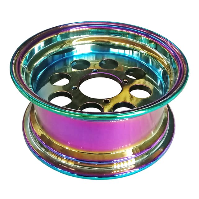 Rims stand out with professional PVD Titanium Rainbow Coating