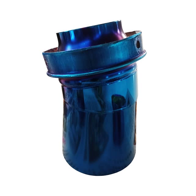 Exhaust pipe coated in PVD Titanium Blue Coating