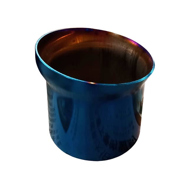 Exhaust pipe coated in PVD Titanium Blue Coating