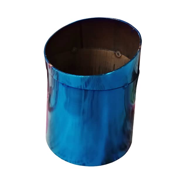 Exhaust pipe coated in PVD Titanium Blue Coating