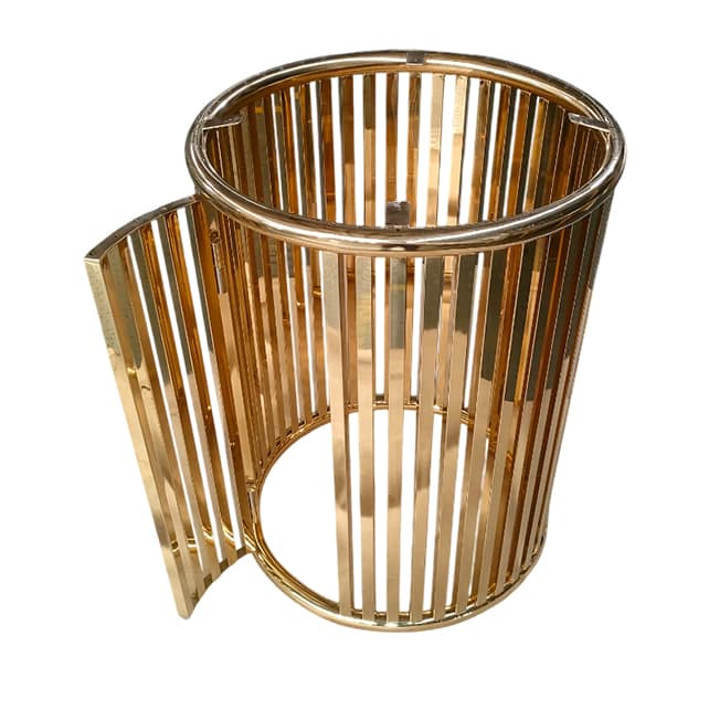 Basket coated in PVD Titanium Coating